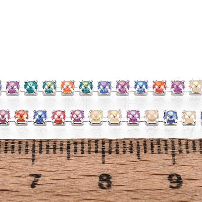 Iron & ABS Imitation Pearl Cup Chains CH-T007-01A-01-1