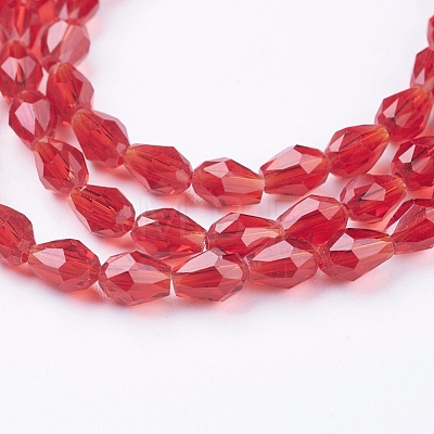 Glass Beads Strands X-GLAA-R024-6x4mm-14-1