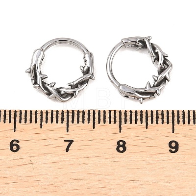 316 Stainless Steel Cartilage Earrings AJEW-C044-16D-AS-1