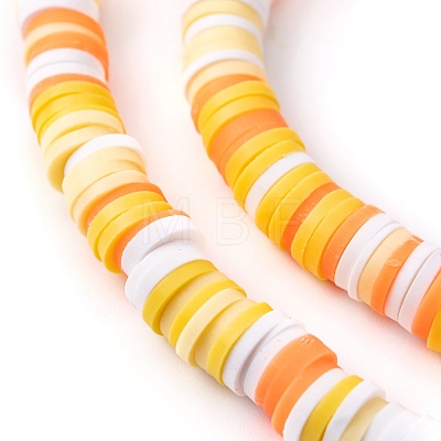 Handmade Polymer Clay Beads Strands CLAY-R089-6mm-T02B-09-1