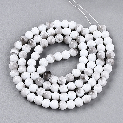 Baking Paint Glass Beads Strands DGLA-N013-8mm-01-1