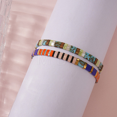 Vintage Boho Handmade Beaded Colorful Bracelet Unique Fashion Jewelry for Women RZ0109-1-1