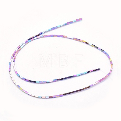 Electroplate Non-magnetic Synthetic Hematite Beads Strands G-L489-A07-1