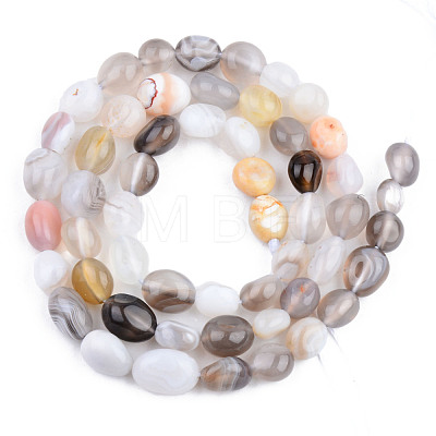 Natural Botswana Agate Beads Strands G-S359-156-1