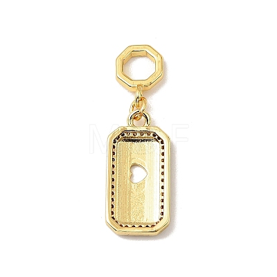 Brass Micro Pave Cubic Zirconia Pendants LS-KK-C111-02G-03-1