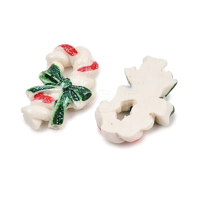Christmas Opaque Resin Cabochons RESI-XCP0002-66C-1