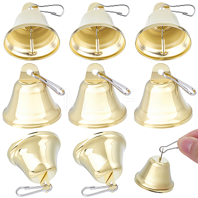 20Pcs Iron Bell Pendant Decoration AJEW-SC0031-29A-1