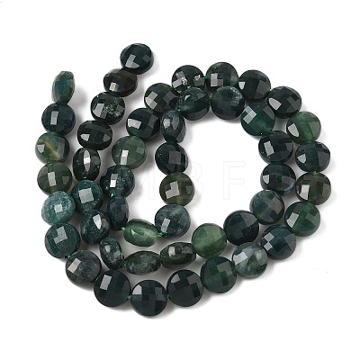 Natural Moss Agate Beads Strands G-C179-A53-03-1