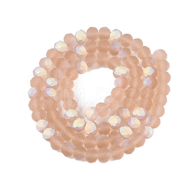 Transparent Glass Beads Strands EGLA-A044-T6mm-MB20-1