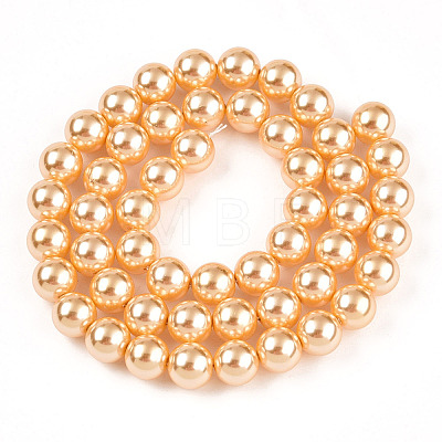 Glass Pearl Beads Strands HY-G002-01D-10-1