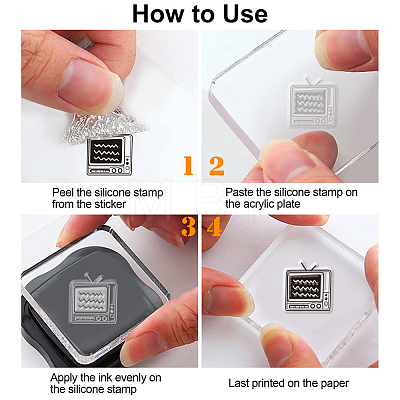 Custom PVC Plastic Clear Stamps DIY-WH0448-0344-1