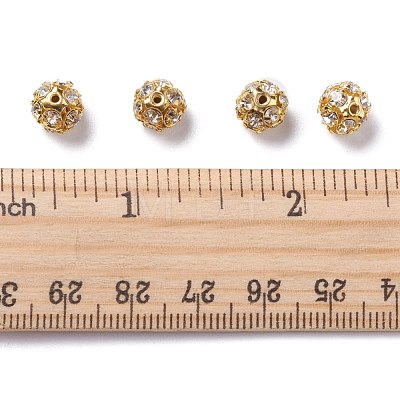 Brass Rhinestone Beads RB-H034-17-1-1