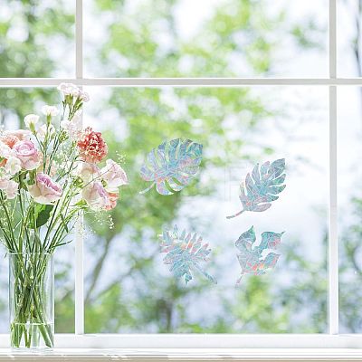 Gorgecraft Waterproof PVC Colored Laser Stained Window Film Adhesive Stickers DIY-WH0256-046-1