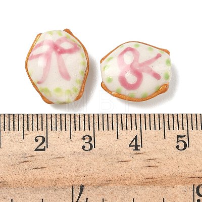 Handmade Porcelain Beads PORC-C008-01B-1