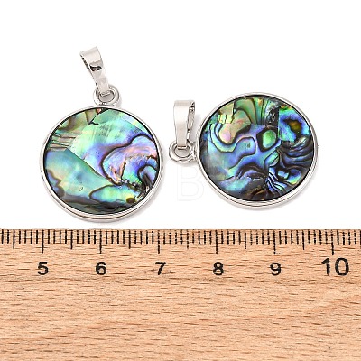Abalone Shell/Paua Shell Pendants SSHEL-L008-04P-1