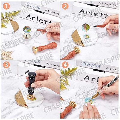 CRASPIRE DIY Wax Seal Stamp Kits DIY-CP0002-97F-1