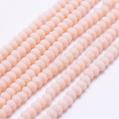 Opaque Glass Beads Strands EGLA-K010-B04-1