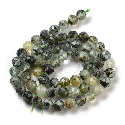 Natural Prehnite Beads Strands X-G-G140-A19-08-1