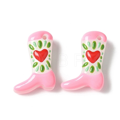 Painted Glass Beads Enamel Beads X1-BLOW-D300-01D-1
