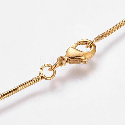 Eco-Friendly Rack Plating Brass Chain Necklaces MAK-G002-05G-B-FF-1