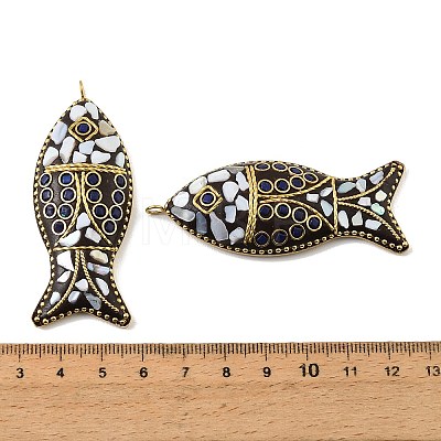 Handmade Polymer Clay Indonesia Big Pendants PY-CBAAA14-02C-01-1