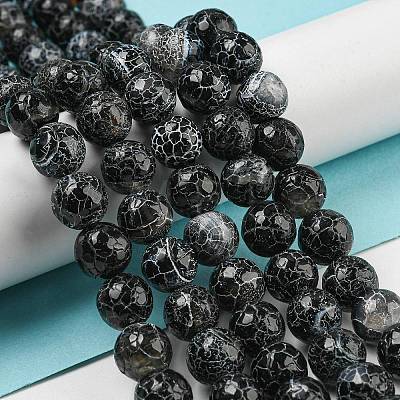 Crackle Agate Beads Strands G-A003-1-1