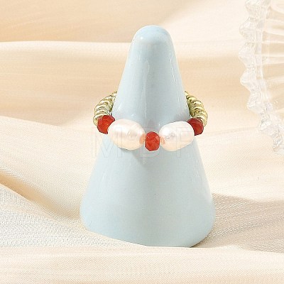 Natural Malaysia Jade Finger Rings RJEW-JR01116-1