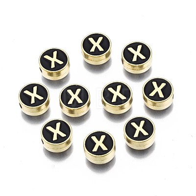 Alloy Enamel Beads ENAM-N052-006-02X-RS-1