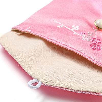 Chinese Style Floral Cloth Jewelry Storage Pouches AJEW-D065-01B-04-1