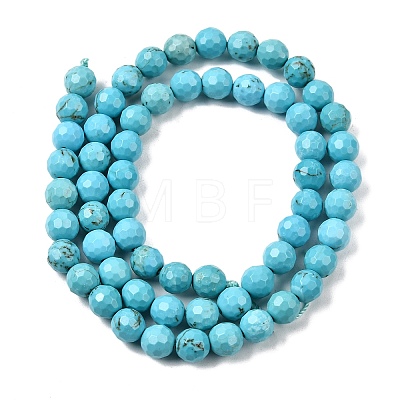 Natural Magnesite Beads Strands G-P598-E-6mm-05-1