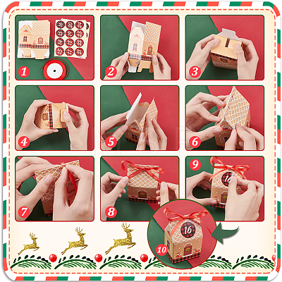 Christmas Cardboard Candy Boxs CON-WH0086-040-1