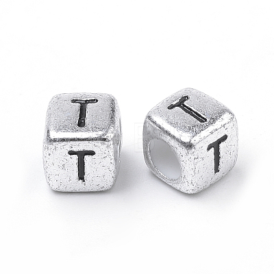 Plated Acrylic Beads X-PB43C9308-T-1