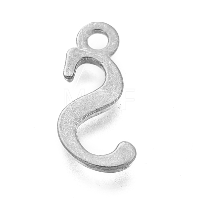 Alloy Letter Pendants PALLOY-J718-01C-S-1