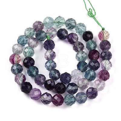 Natural Rainbow Fluorite Beads Strands G-T140-22B-1