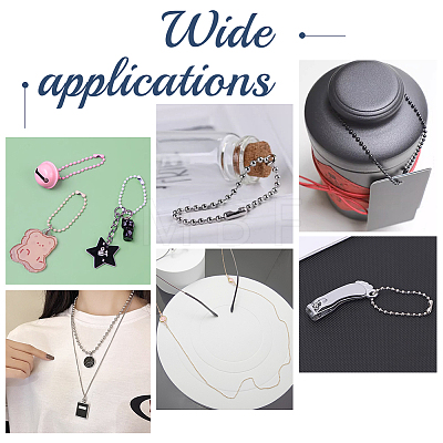 DIY Iron Ball Chains Keychain Tag Chains Making Kit DIY-PH0021-81-1