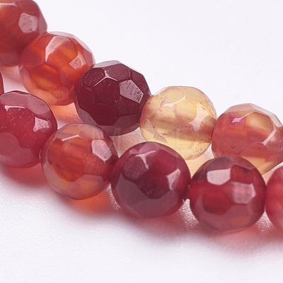Natural Agate Beads Strands G-P365-01-4mm-1