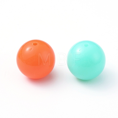 Fluorescent Chunky Acrylic Beads X-MACR-R517-20mm-M-1