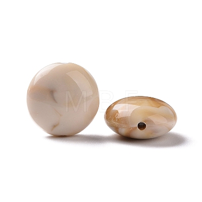Two Tone Opaque Acrylic Beads OACR-P013-03-1