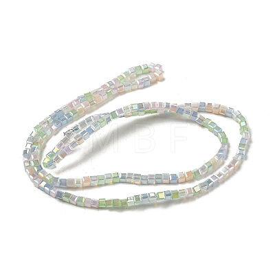 Electroplate Glass Beads Strands EGLA-F121-FR-B03-1