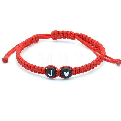 Resin Beads Braided Bead Bracelets FS-WG108B7-10-1