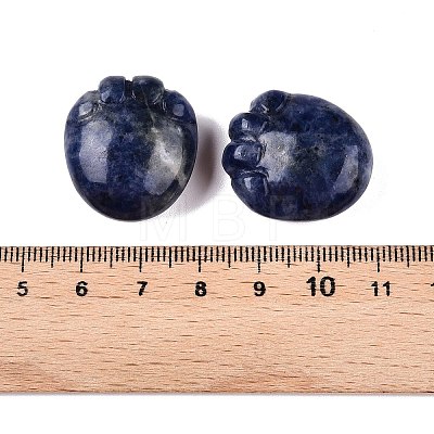 Natural Sodalite Footprint Figurines DJEW-N003-02C-1