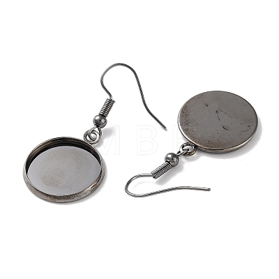 Rack Plating Iron Earring Hooks EJEW-D091-01D-B-1