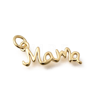 Mother's Day Brass Pendants KK-Z155-05G-01-1