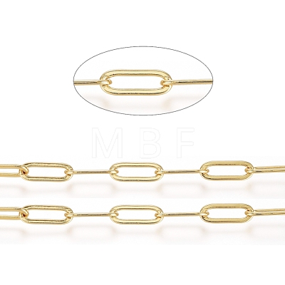 Brass Paperclip Chains CHC-G007-03G-1