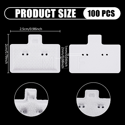 PVC Earring Organizer Display Stands for Jewelry Display Rack EDIS-WH0011-06E-1