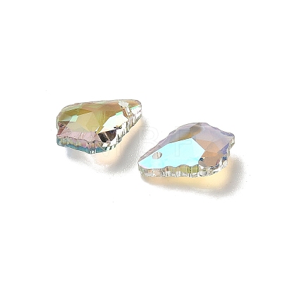 AB Color Plated Electroplate Glass Pendants EGLA-O003-06C-14-1