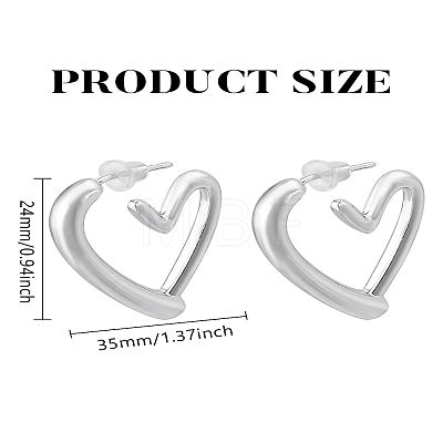 1Pair Alloy Stud Earrings EJEW-LP0004-66P-1