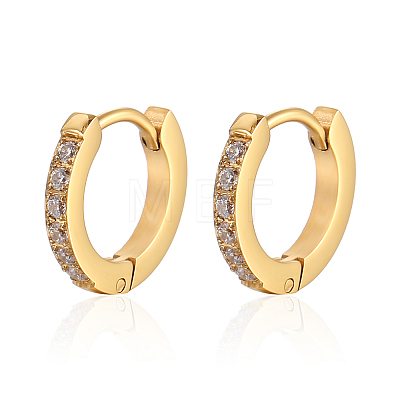 Sweet and Lovely Stainless Steel Zirconia Earrings for Women's Daily Wear EW0566-1-1