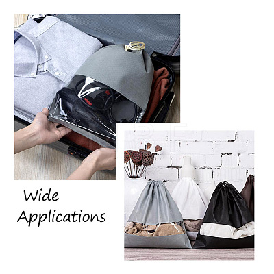 Givenny-EU 8Pcs 4 Colors Blank Non-Woven DIY Craft Drawstring Storage Bags ABAG-GN0001-10A-1