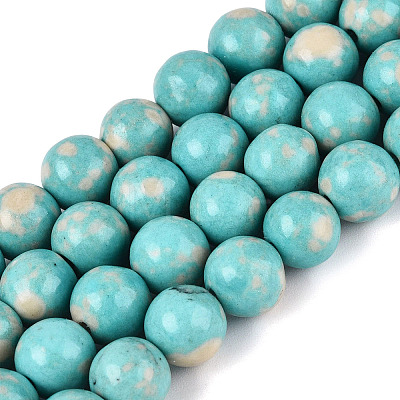 Synthetic Turquoise Beads Strands G-N364-08C-01-1
